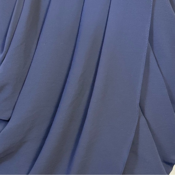 WTOO Watters & Watters Navy Blue One-Shoulder Dress Womens Size 10 - Picture 6 of 6